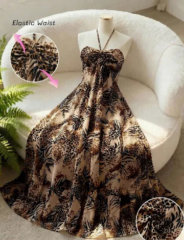 Rochie lunga SHEIN, animal print