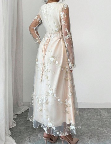 Rochie lunga SHEIN, crem