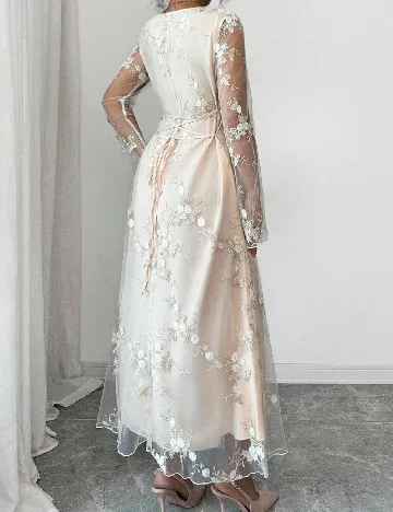 Rochie lunga SHEIN, crem