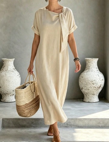 Rochie lunga SHEIN, bej