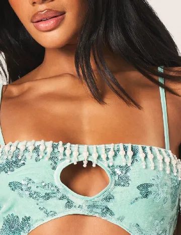 Rochie scurta Missguided, turcoaz