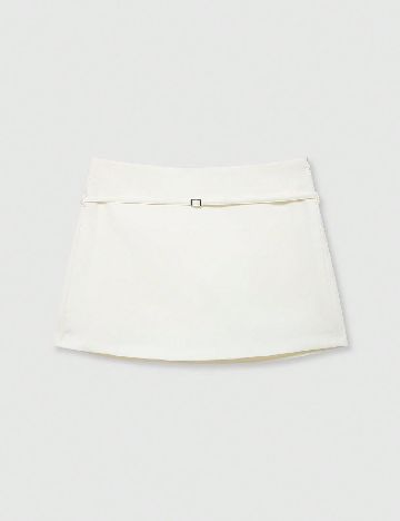 Fusta pantalon SHEIN, ecru