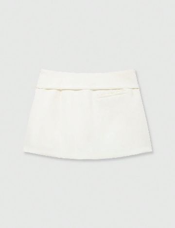 Fusta pantalon SHEIN, ecru