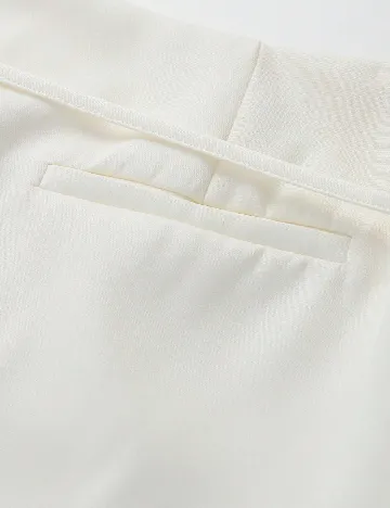 Fusta pantalon SHEIN, ecru