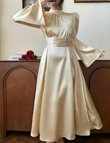 Rochie lunga Dazy, galben