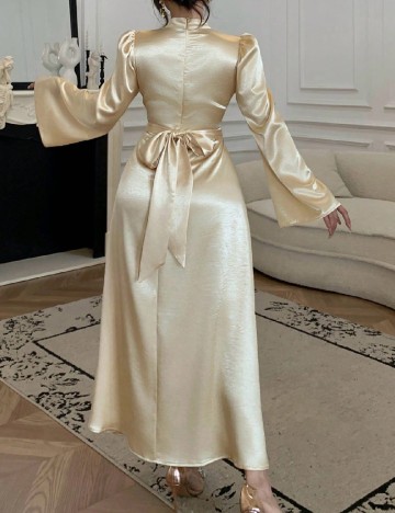 Rochie lunga Dazy, galben
