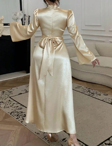 Rochie lunga Dazy, galben