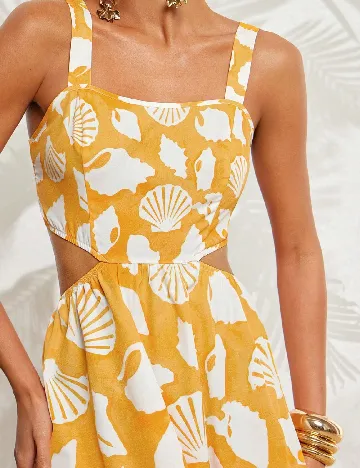 Rochie medie SHEIN, galben