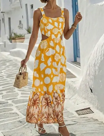 Rochie medie SHEIN, galben