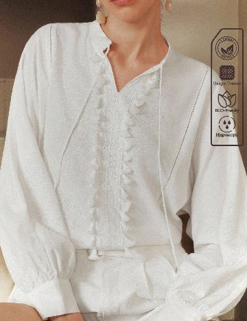 Bluza Arave, alb