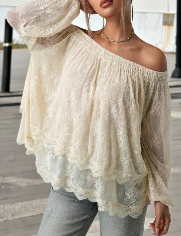 Bluza Oversize SHEIN, crem