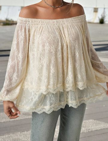 Bluza Oversize SHEIN, crem