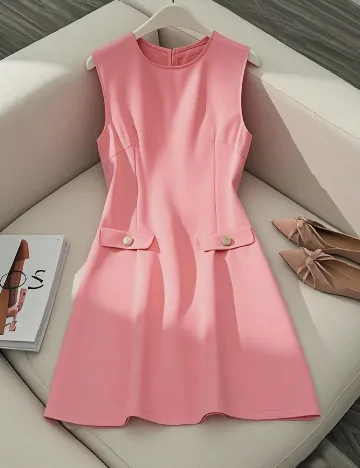 Rochie scurta SHEIN, roz