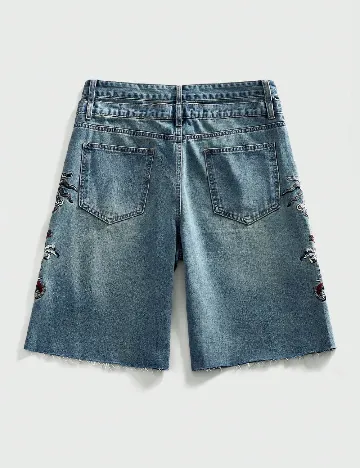 Pantaloni scurti Romwe, albastru