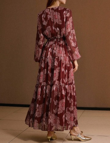Rochie lunga MOTF, mix culori