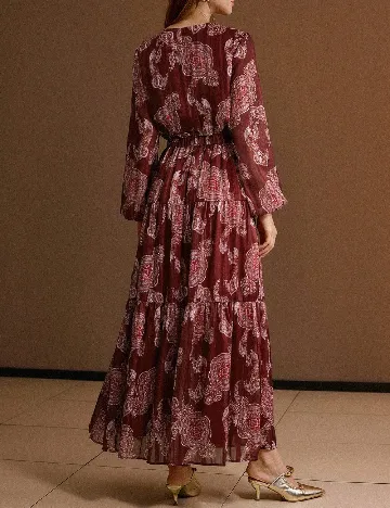 Rochie lunga MOTF, mix culori