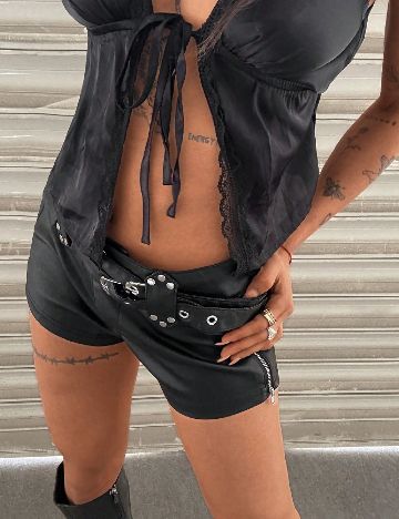 Pantaloni scurti SHEIN, negru
