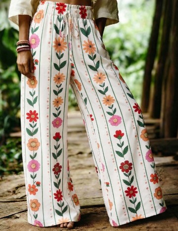 Pantaloni SHEIN, alb