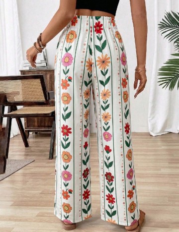 Pantaloni SHEIN, alb