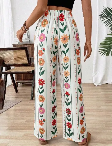 Pantaloni SHEIN, alb