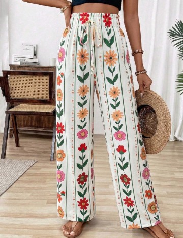 Pantaloni SHEIN, alb