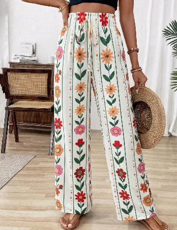 Pantaloni SHEIN, alb