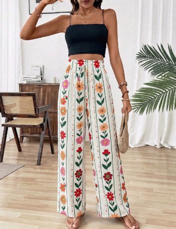 Pantaloni SHEIN, alb