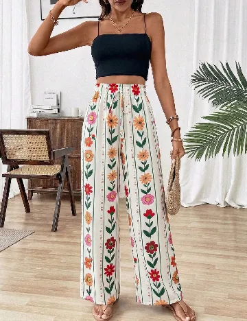 Pantaloni SHEIN, alb