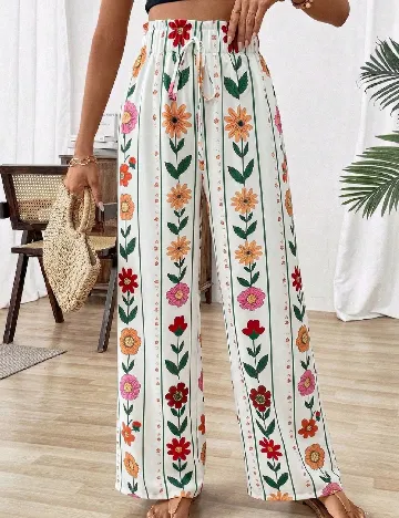 Pantaloni SHEIN, alb