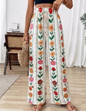 Pantaloni SHEIN, alb