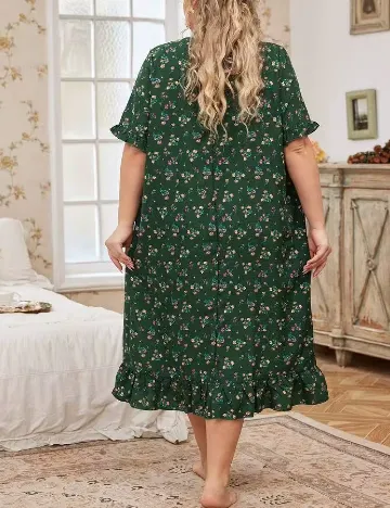 Rochie de noapte SHEIN CURVE, verde
