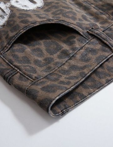 Pantaloni scurti Romwe, animal print
