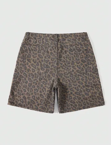 Pantaloni scurti Romwe, animal print