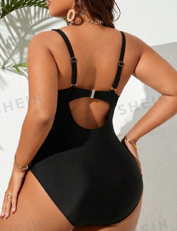 Costum de baie SHEIN CURVE, negru
