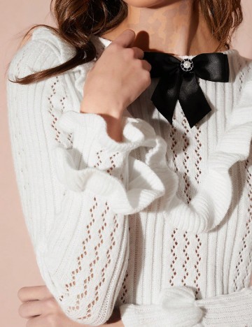 Rochie scurta SHEIN, crem
