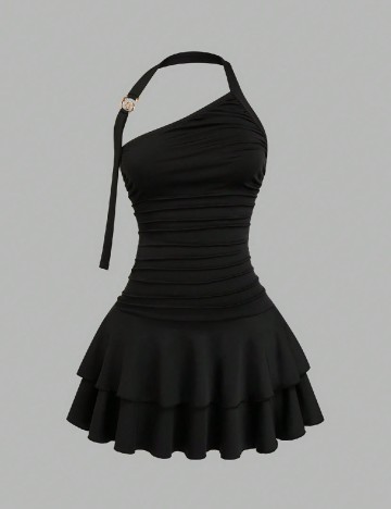 Rochie scurta SHEIN CURVE, negru