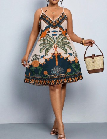 Rochie scurta SHEIN CURVE, mix culori