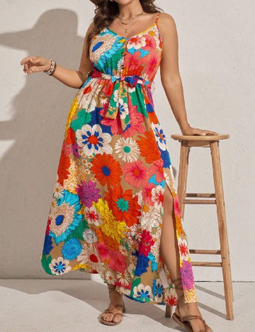 Rochie lunga SHEIN CURVE, mix culori