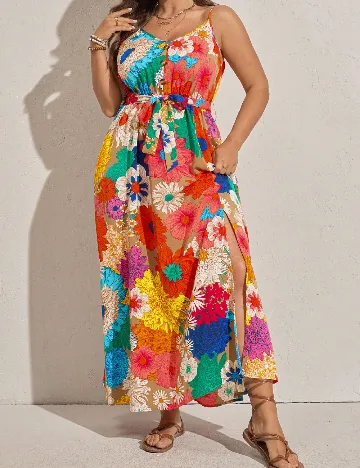 Rochie lunga SHEIN CURVE, mix culori