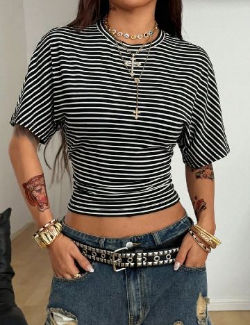 Top SHEIN, negru
