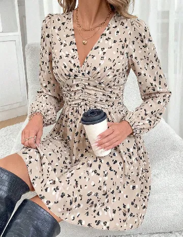 Rochie scurta SHEIN, bej