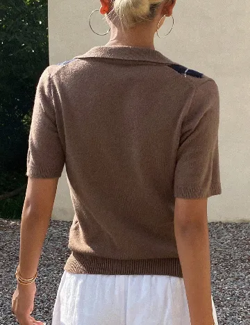 Tricou Dazy, maro
