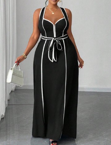 Rochie lunga SHEIN CURVE, negru