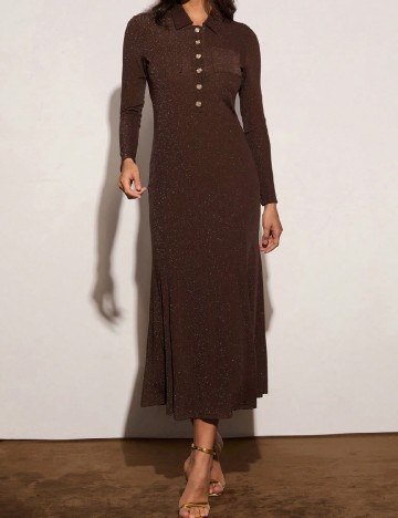Rochie medie SHEIN, maro
