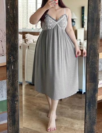 Rochie de noapte Dazy Plus Size, gri