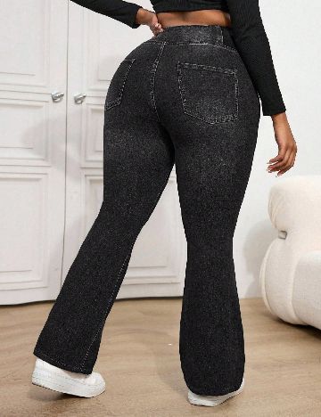 Blugi SHEIN CURVE, negru