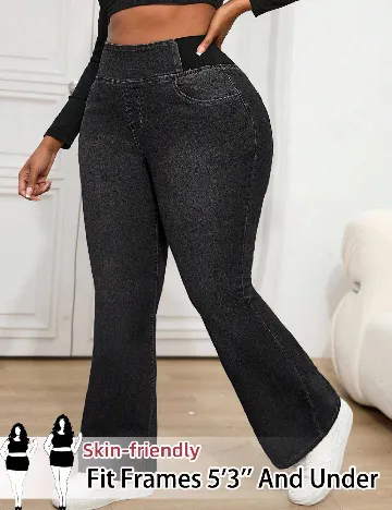 Blugi SHEIN CURVE, negru