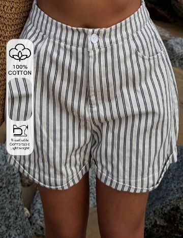 Pantaloni scurti Dazy, alb