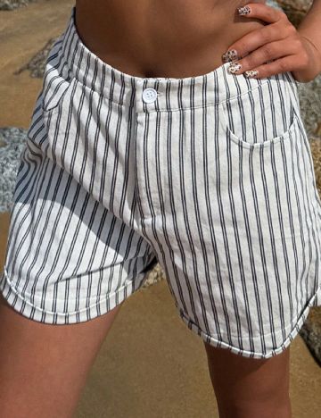 Pantaloni scurti Dazy, alb