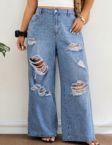 Blugi SHEIN CURVE, albastru